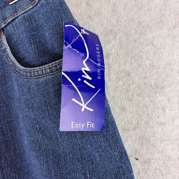 Kim Rogers Straight Leg Easy Fit Jean Capris Women's 6P Comfort Cotton Stretch - Picture 9 of 16